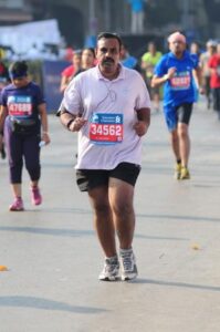 Jawed Ahmed : Completing the Mumbai Half-Marathon
